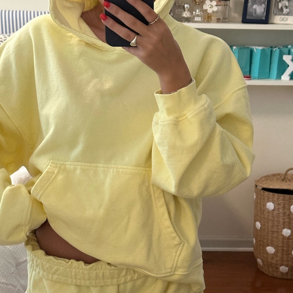 Daily Drills Yellow Hoodie Sweatshirt